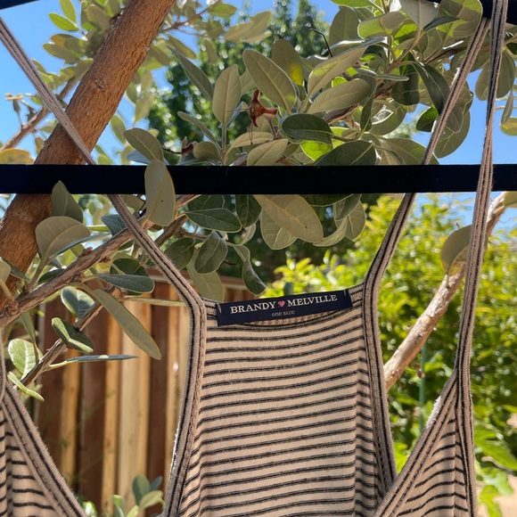 Brandy Melville pin stripped romper - Picture 3 of 3